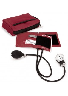 Premium Aneroid Sphygmomanometer with Carry Case Burgundy