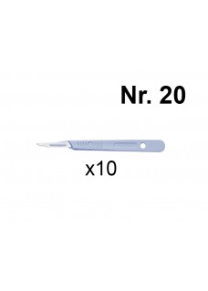 Disposable Scalpel with Plastic Handle Ster. (10 pcs) Nr. 20