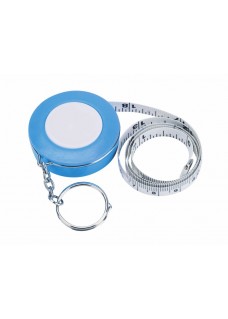 Measurement Tape Key Ring Blue