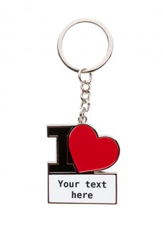 Key Chain I Love Nursingf with Name/Text Print