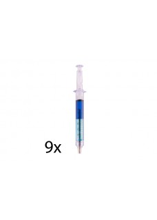 Syringe Pen Blue 9pcs