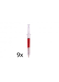 Syringe Pen Red 9pcs