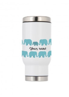 Thermo Travel Mug Elephants