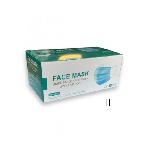 3-ply medical face mask ASTM level 1 50pcs