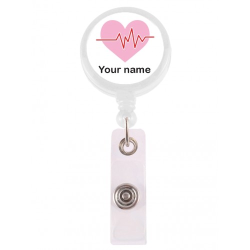 Retracteze ID Holder ECG Pink with FREE name print