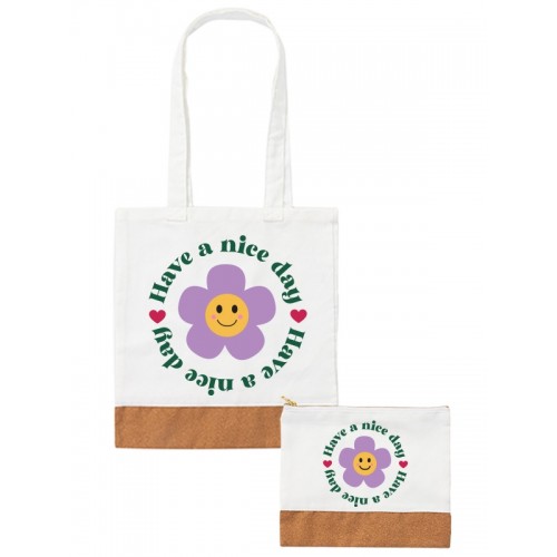Canvas Tote Bag Set - Have a Nice Day